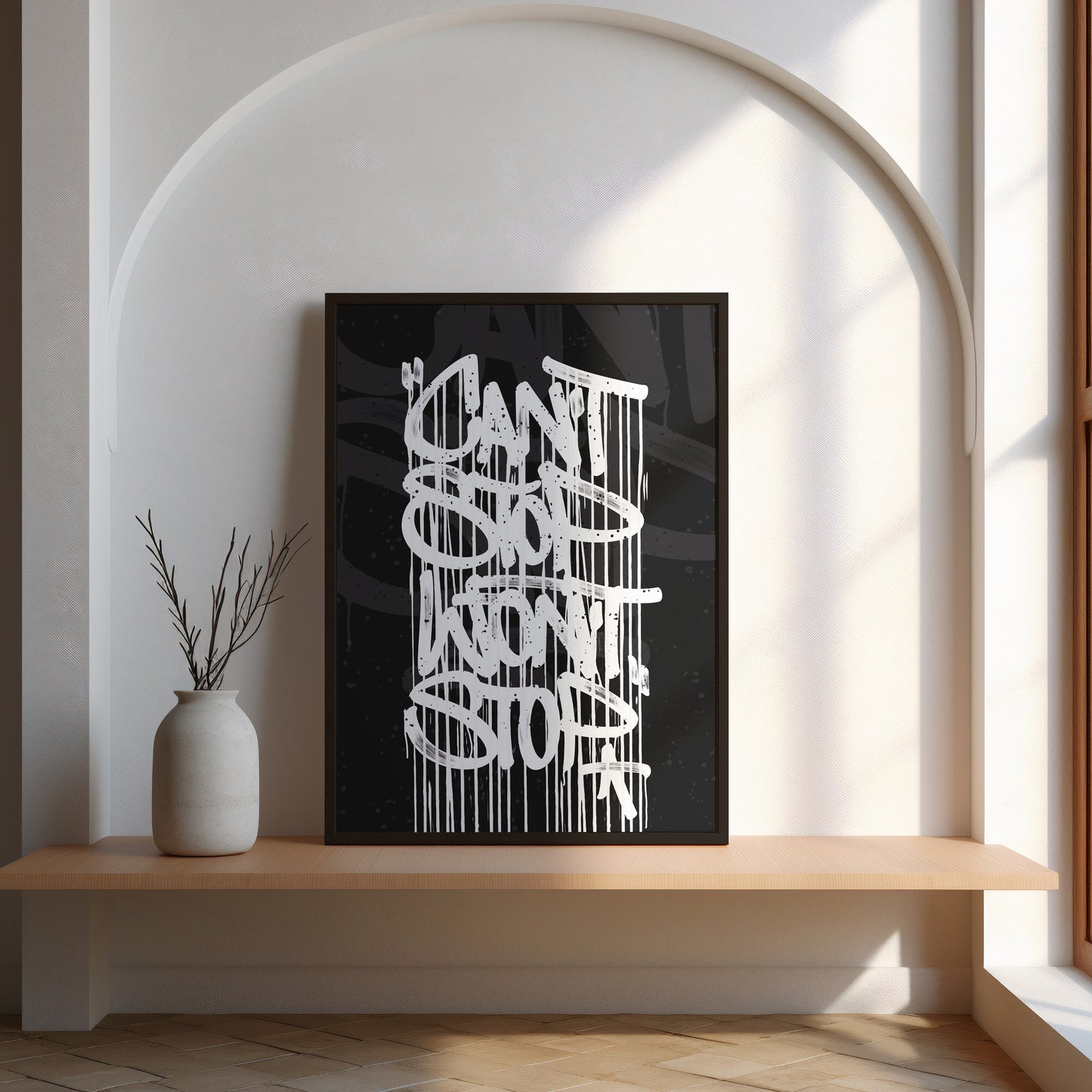 "Can't Stop Won't Stop" Kunstdruck