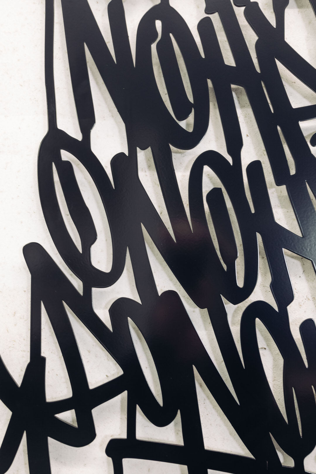 "Street Cursive I" Steel Artwork