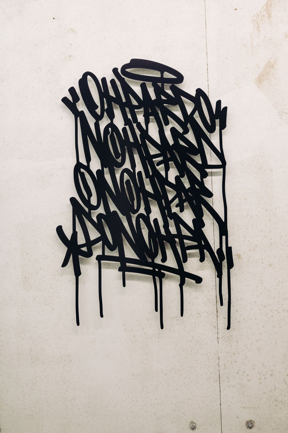 "Street Cursive I" Steel Artwork