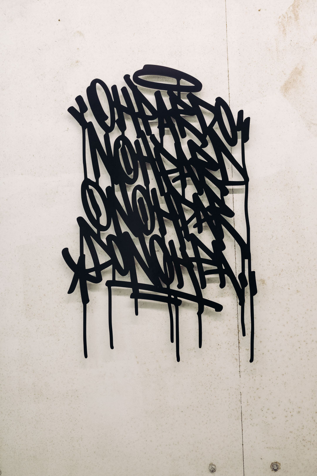 "Street Cursive I" Steel Artwork