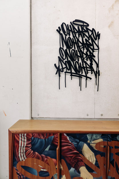 "Street Cursive I" Steel Artwork