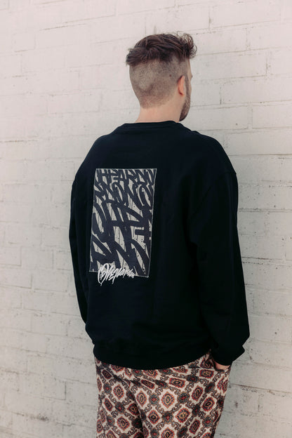 Crewneck Graffiti-Pattern