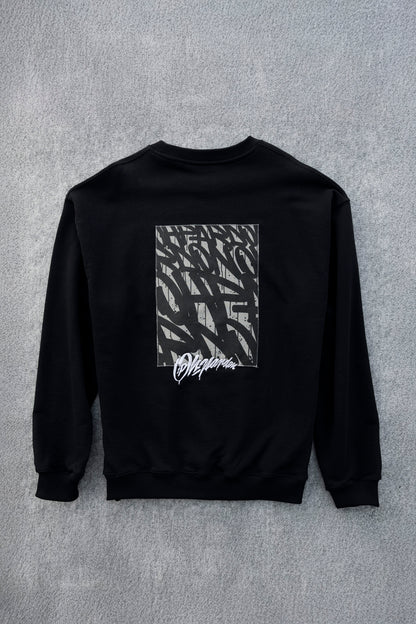 Crewneck Graffiti-Pattern