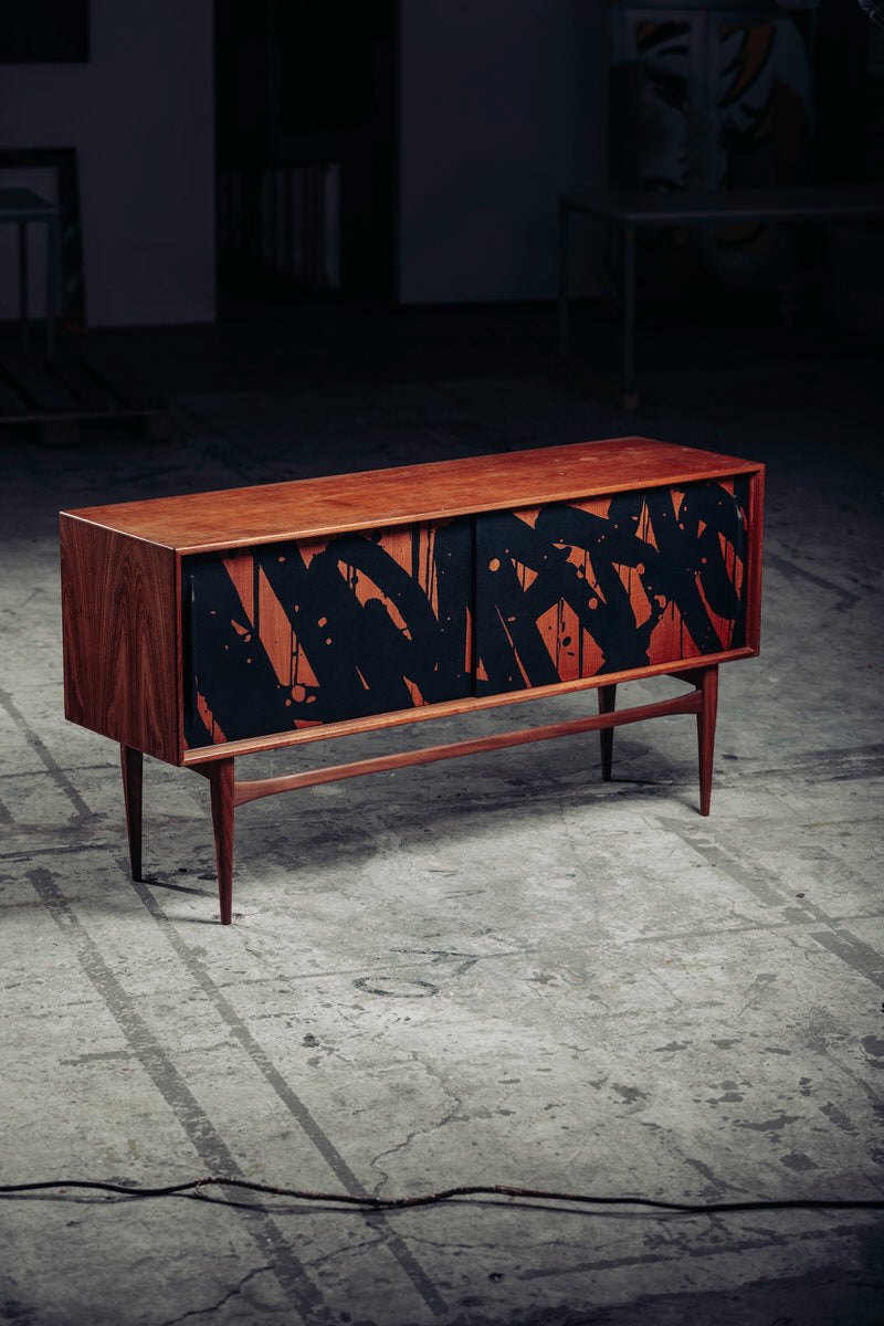 Midcentury vs Graffiti Sideboard