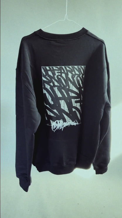 Crewneck Graffiti-Pattern